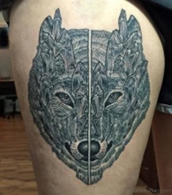 Impressive Wolf  Tattoo