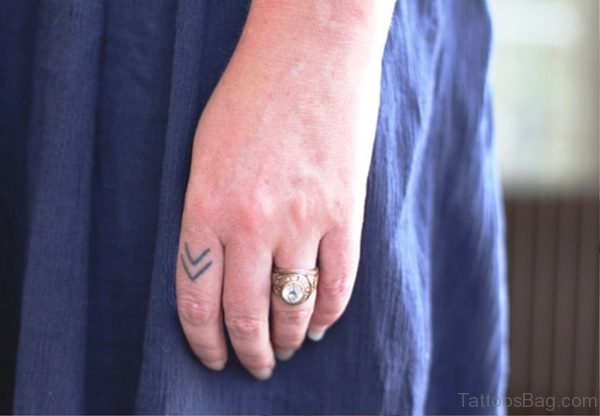 Incredible Arrow Tattoo On Finger