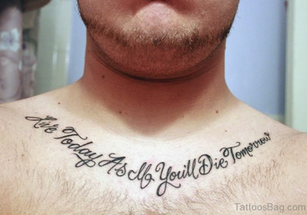 Inspirational Wording Tattoo