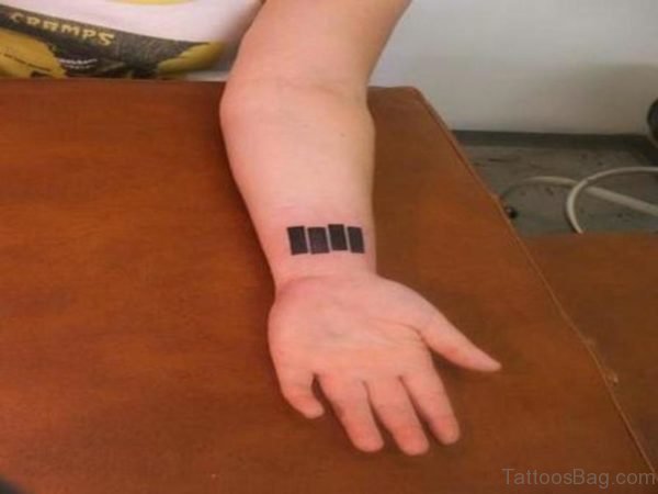 International Flag Tattoo On Wrist