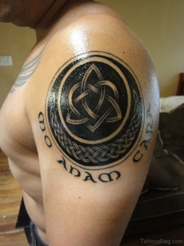 Irish Women Shoulder Tattoo