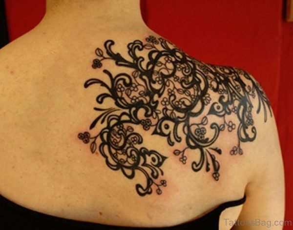Ivy Shoulder Tattoo Design