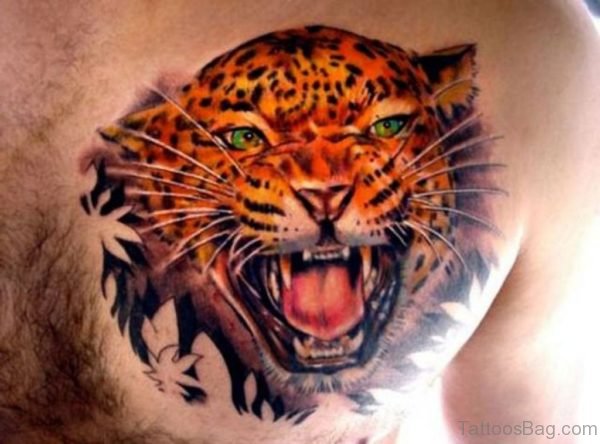 Jaguar Tattoo Design Chest 