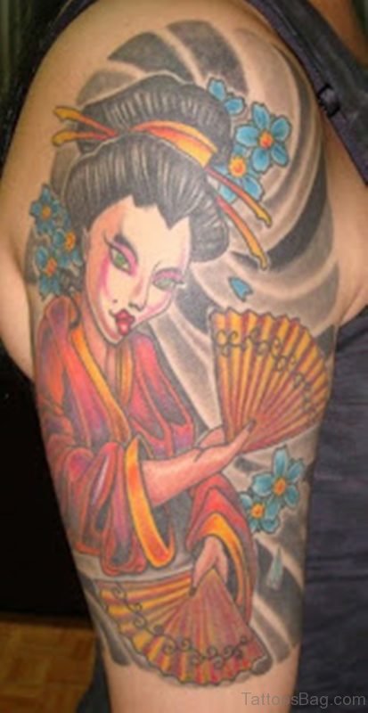 Japanese Geisha Tattoo Image 