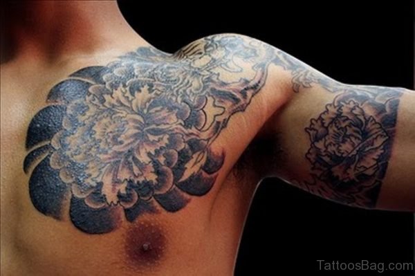 Japanese Half Sleeves Shoulder Tattoo