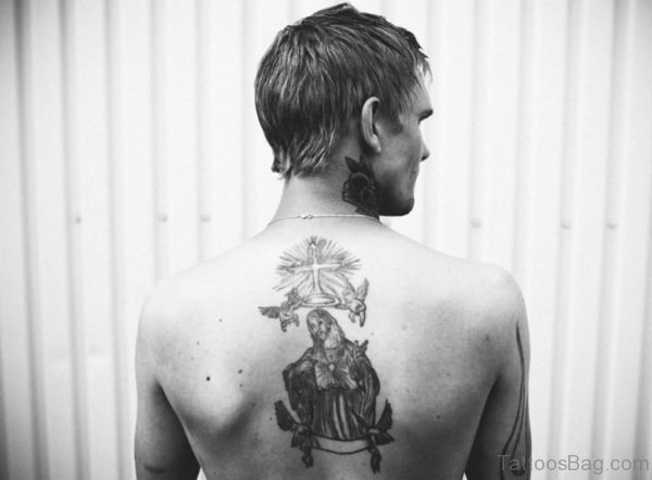 Jesus Tattoo Design On Back
