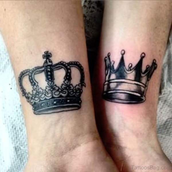 King Queen Crown Tattoo