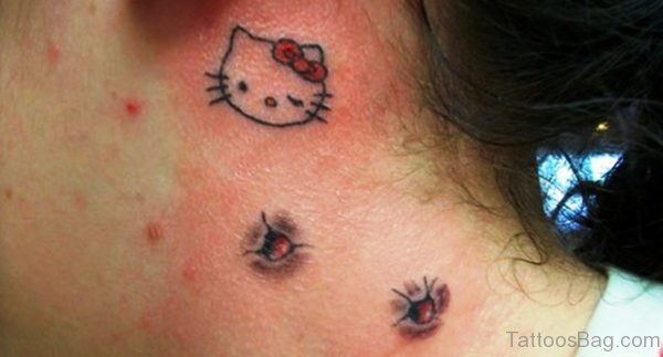 Kitty Neck Tattoo