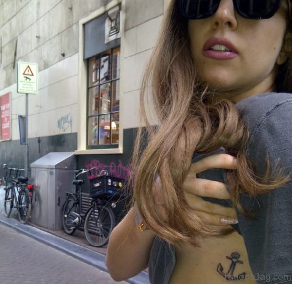 Lady Gaga Anchor Tattoo
