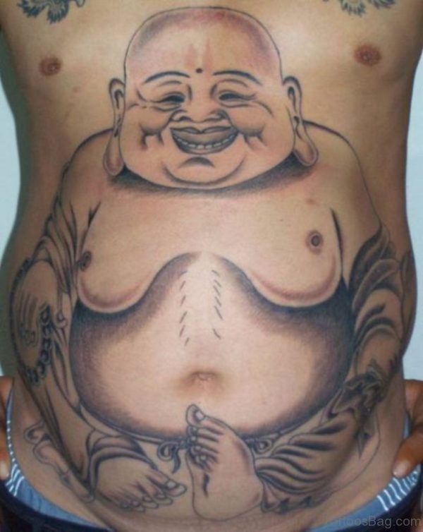 Laughing Buddha Tattoo Design