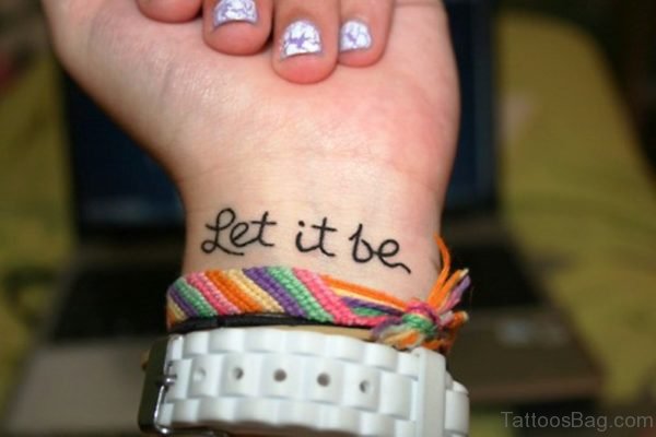 Let It Be Tattoo Design 