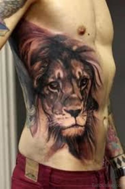 Lion Face Tattoo