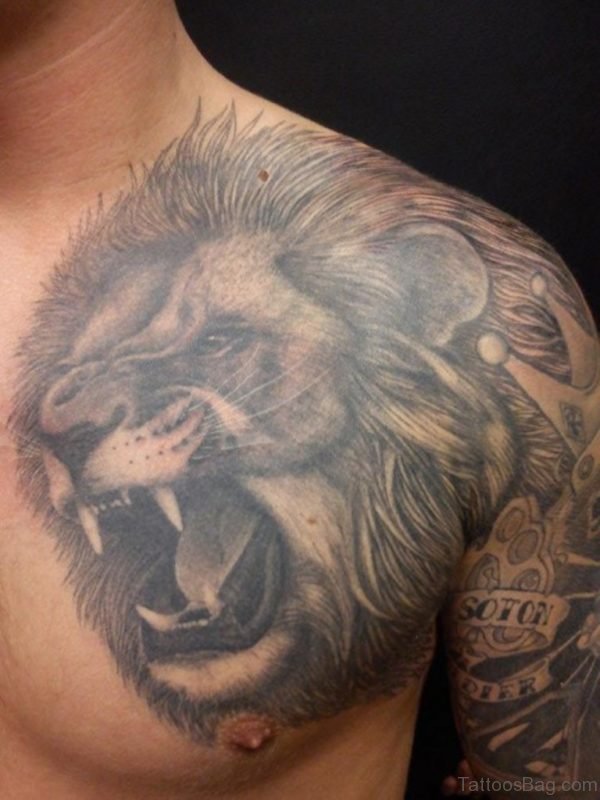 Lion Portrait Tattoo