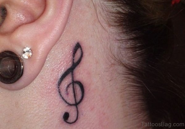 Little Music Neck Tattoo