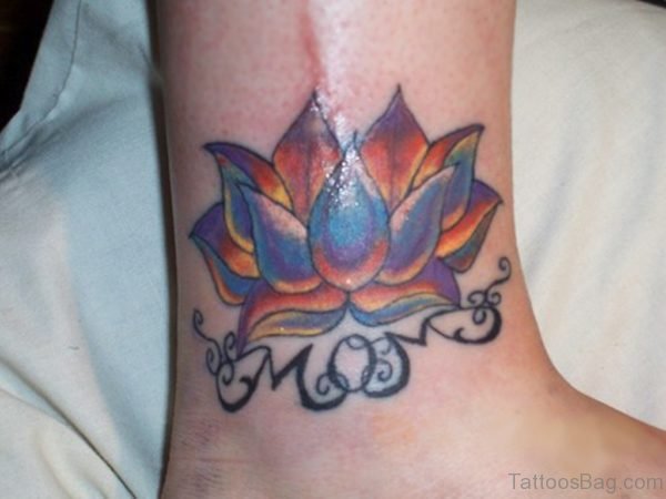 Lotus Ankle Tattoo