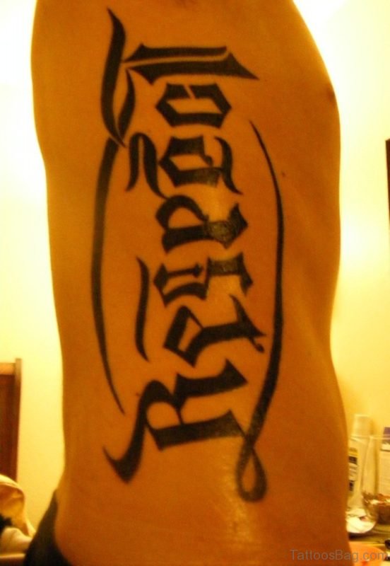 Lovely Ambigram Tattoo 