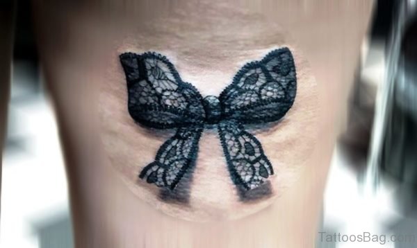 Lovely Bow Tattoo Design On Wrist