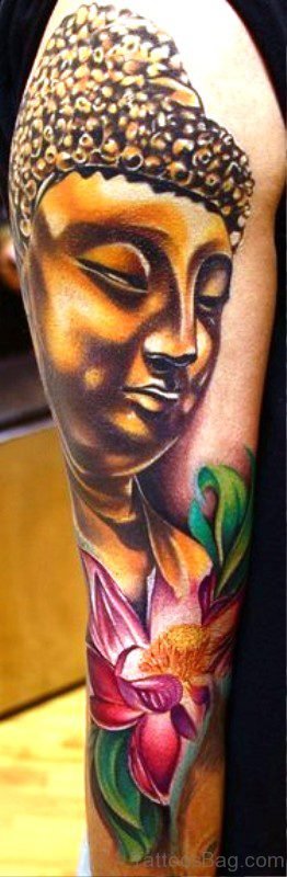 Lovely Buddha Tattoo Design