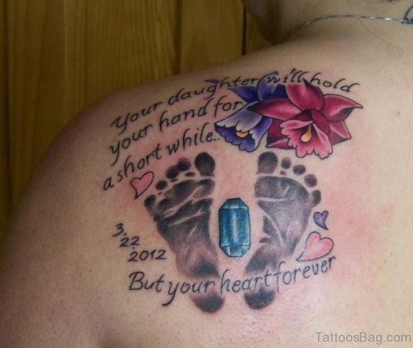 Lovely Footprints Tattoo Design