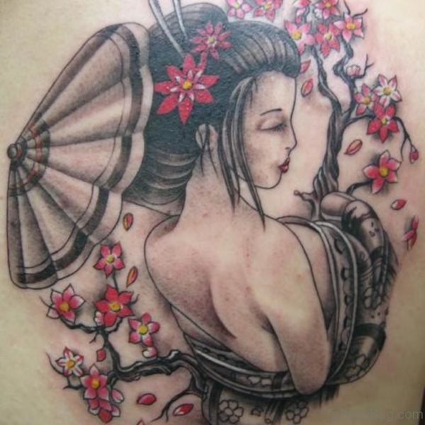 Lovely Geisha Tattoo