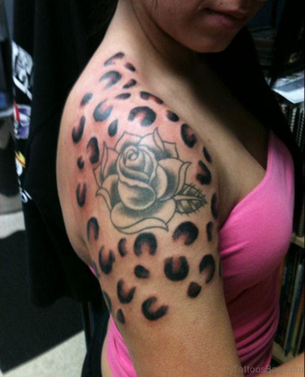 Lovely Rose Tattoo For Women