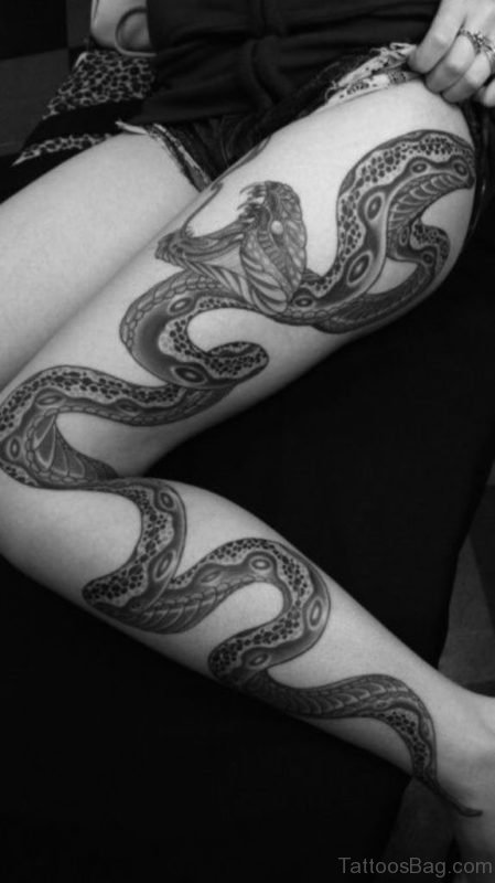 Lovely Snake Tattoo