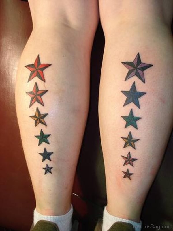 Lovely Star Tattoo Design