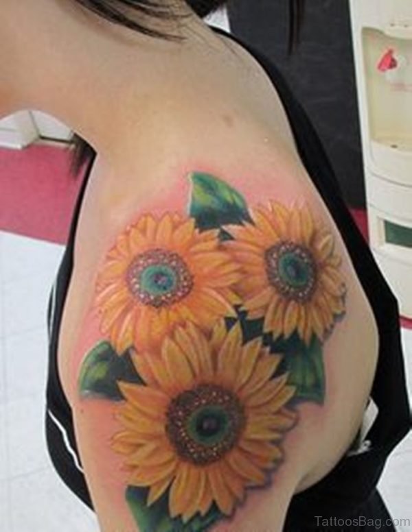 Lovely Sunflower Tattoo