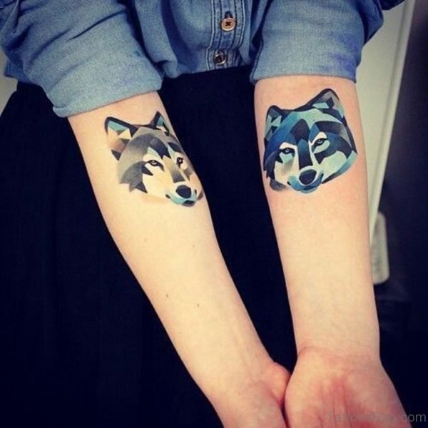 Lovely Wolf Tattoo 