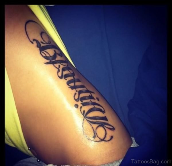 Magnificent Ambigram Tattoo 