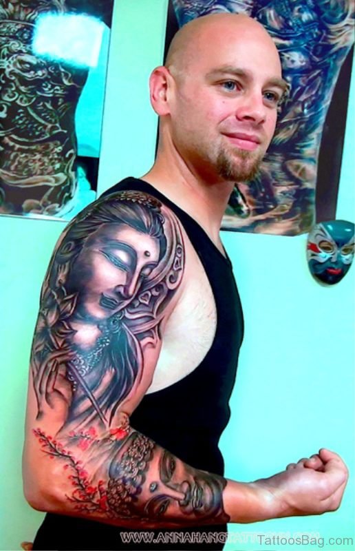 Magnificent Buddha Tattoo Full Sleeve
