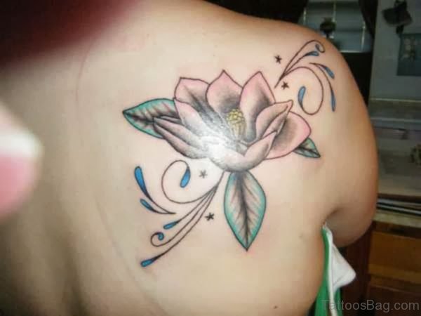 Magnolia Tattoo on Back