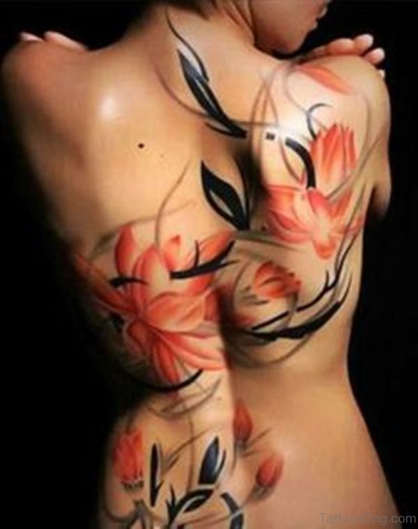 Magnolias flowers tattoo