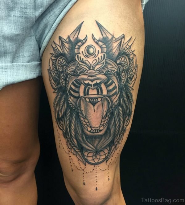 Mandala Lion Tattoo