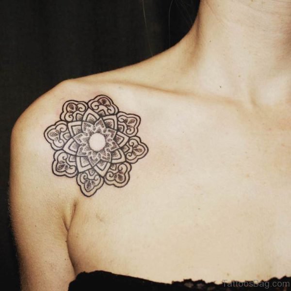 Mandala Tattoo Design On Shoulder