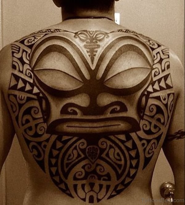 Maori Tattoo On Full Back 