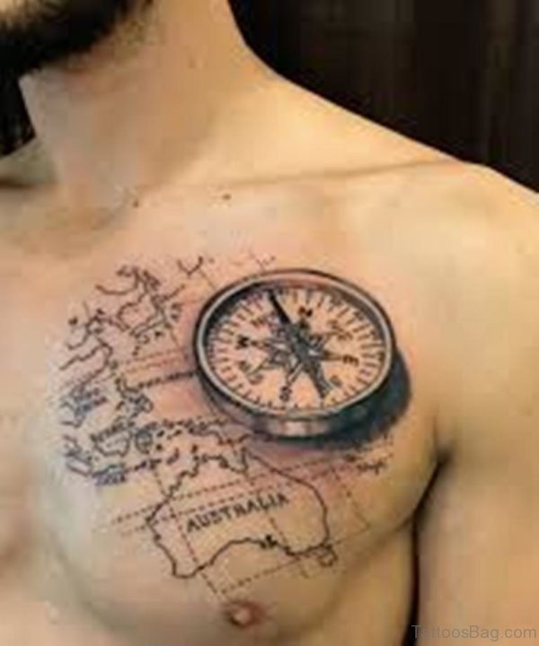 Map And Compass Tattoo