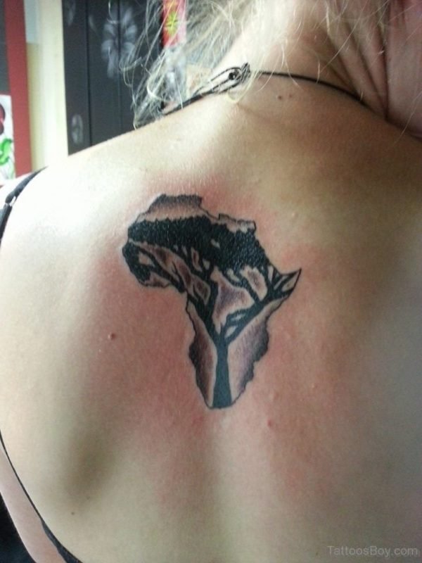 Map Tattoo Design On Back