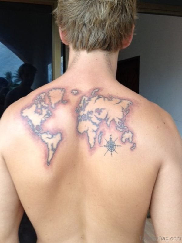 Map Tattoo On Back