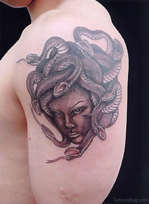Medusa Tattoo For Your Shoulder