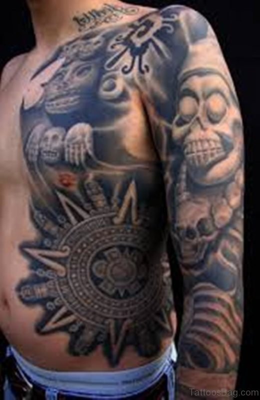 Mexican Full Sleeve Tattoo For Men