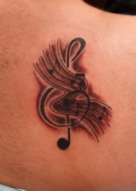 Music Shoulder Tattoo