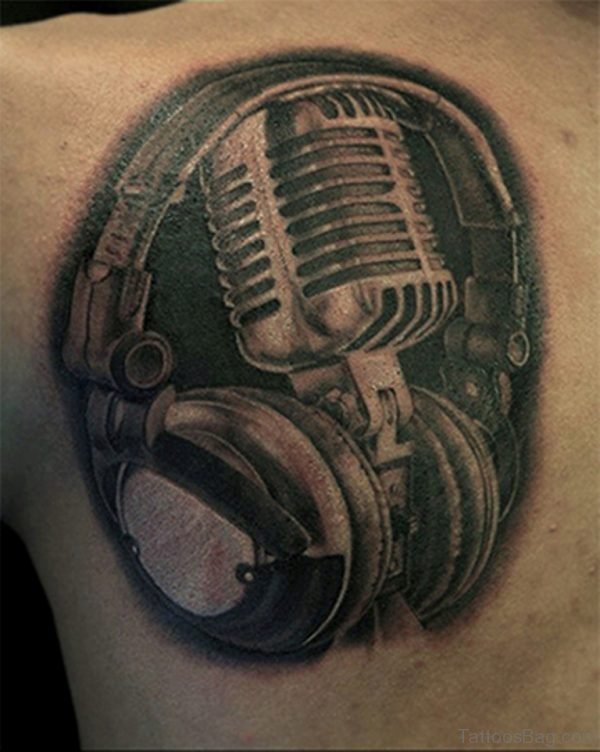 Music Tattoo Design On Shoulder