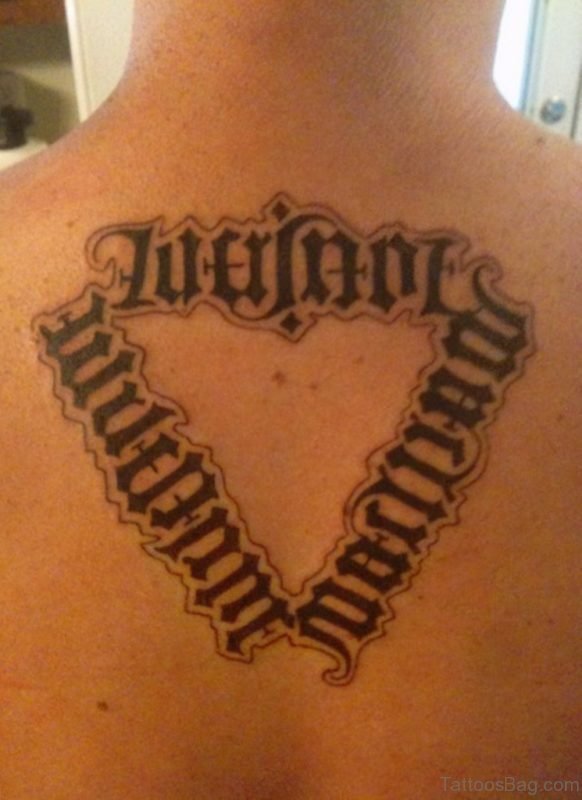 Nice Ambigram Tattoo
