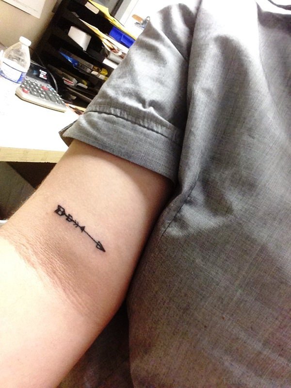Nice Arrow Tattoo On Arm