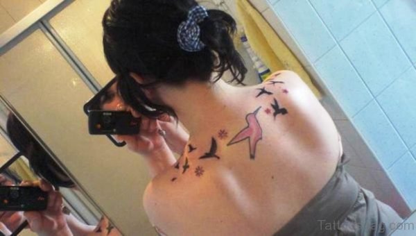 Nice Bird Shoulder Tattoo Design