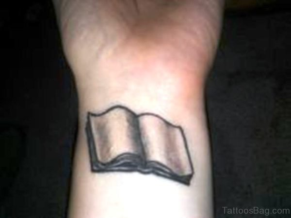 Nice Book Wrist Tattoo