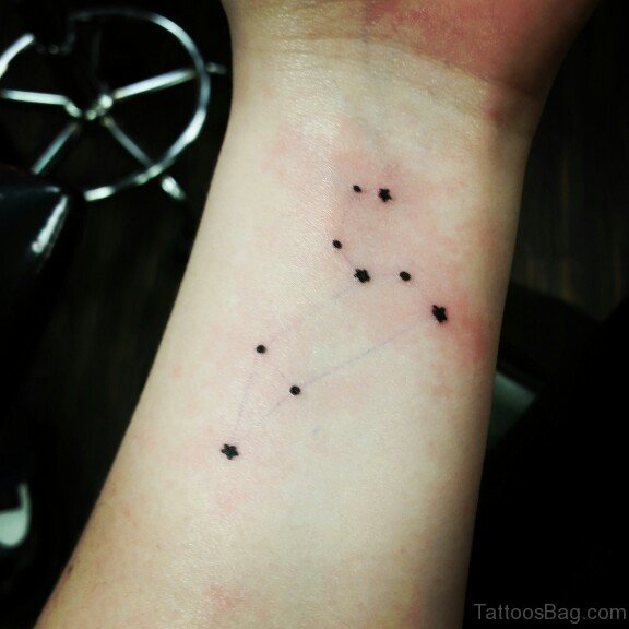 Nice Constellation Wrist Tattoo