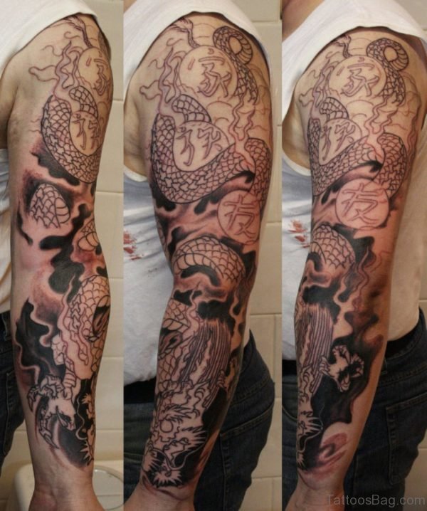 Nice Dragon Tattoo Design
