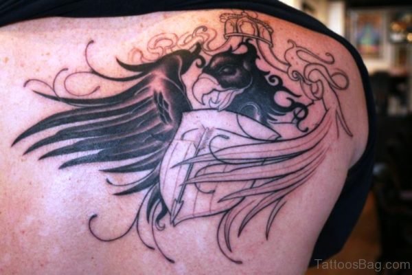 Nice Eagle Shoulder Tattoo Design